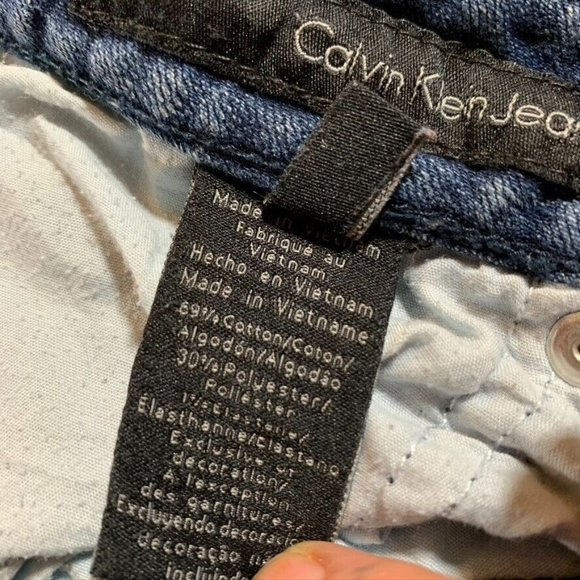 Calvin Klein Womens 27 Denim Jeans Blue Ultimate Skinny Low Rise Medium Wash - Picture 8 of 14